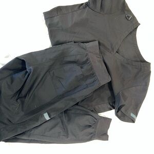 Med Couture Classic Black Scrub Top